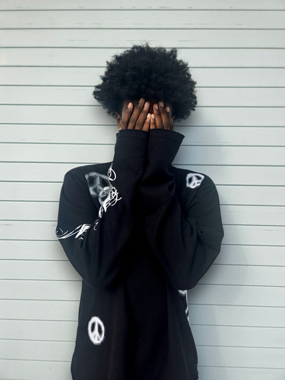 "PEACE" THERMAL BLACK