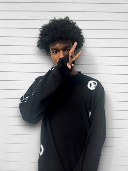 "PEACE" THERMAL BLACK