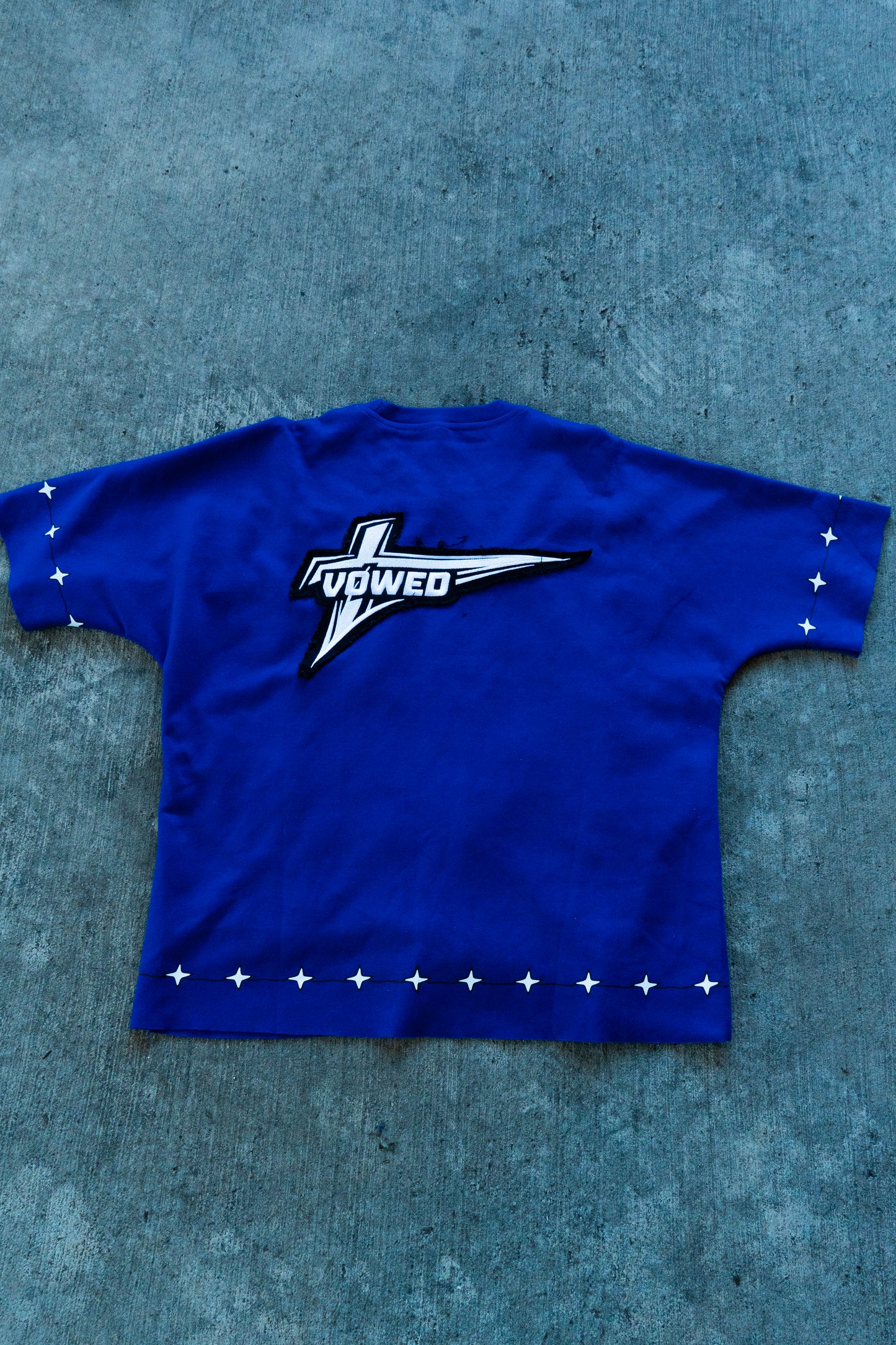 BLUE "COMMITED BEYOND WORDS" TEE
