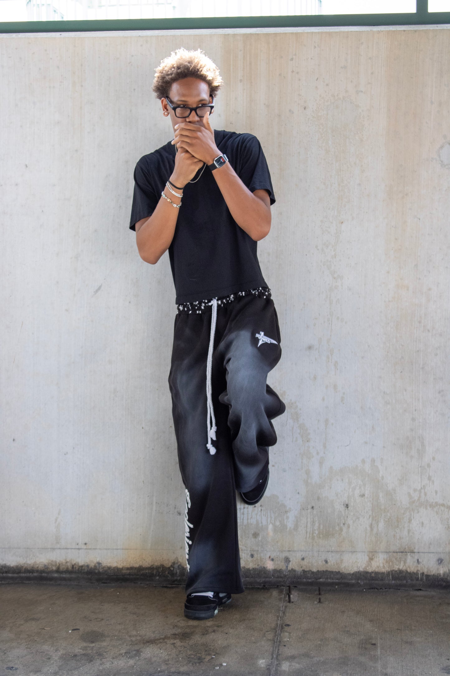 "NOIR" ECCLESIASTES SWEATPANTS
