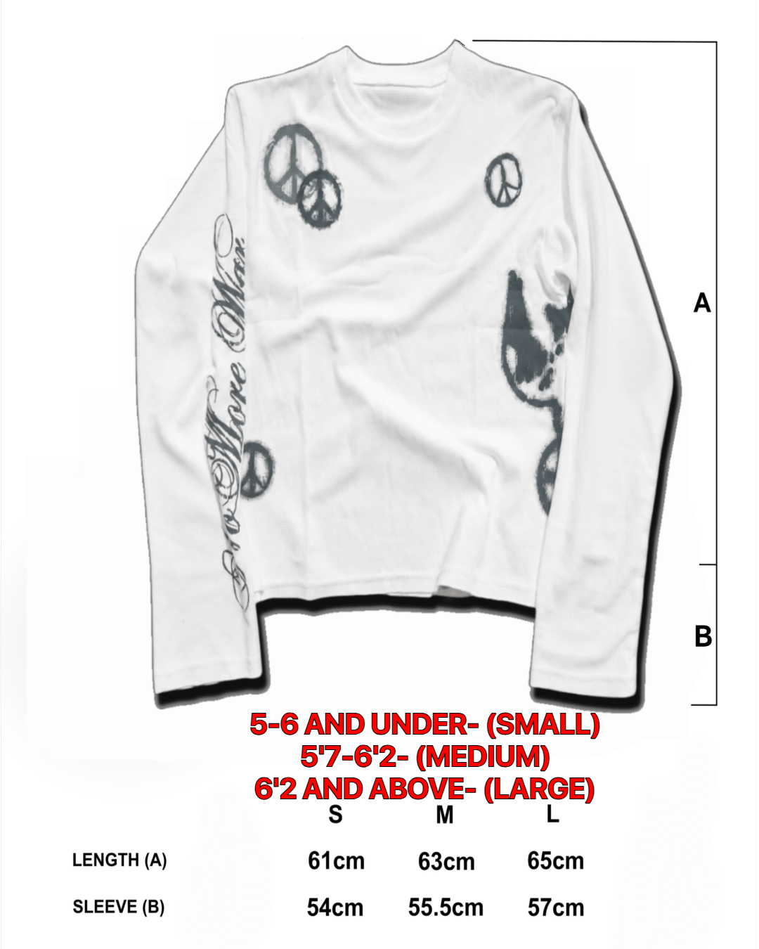 "PEACE" THERMAL WHITE